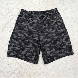 Lululemon Shorts Mens L Black Camo Pace Breaker Lined 9” Active Run Train